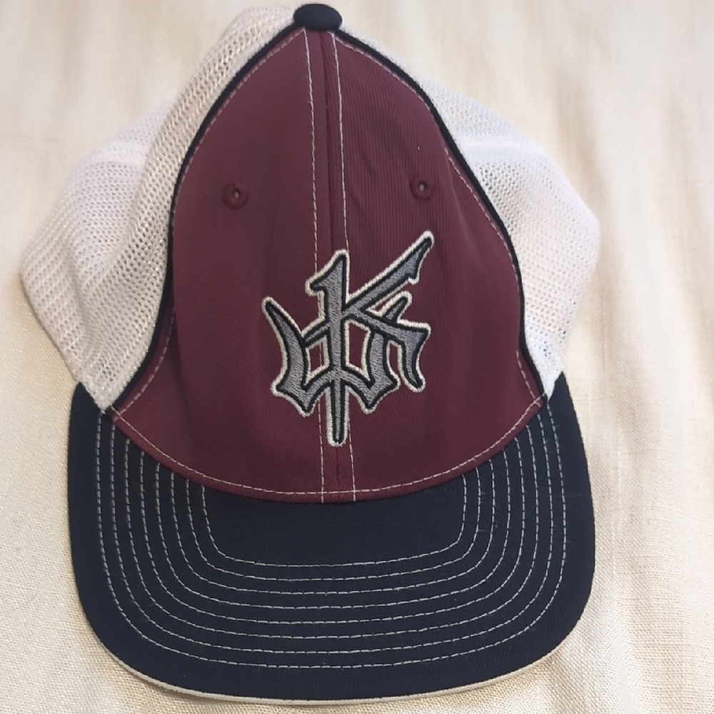 Pacifica Maroon and Black Mesh Cap
